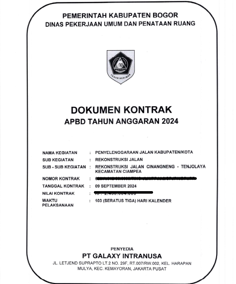 Kontrak Jalan Cinangneng–Tenjolaya